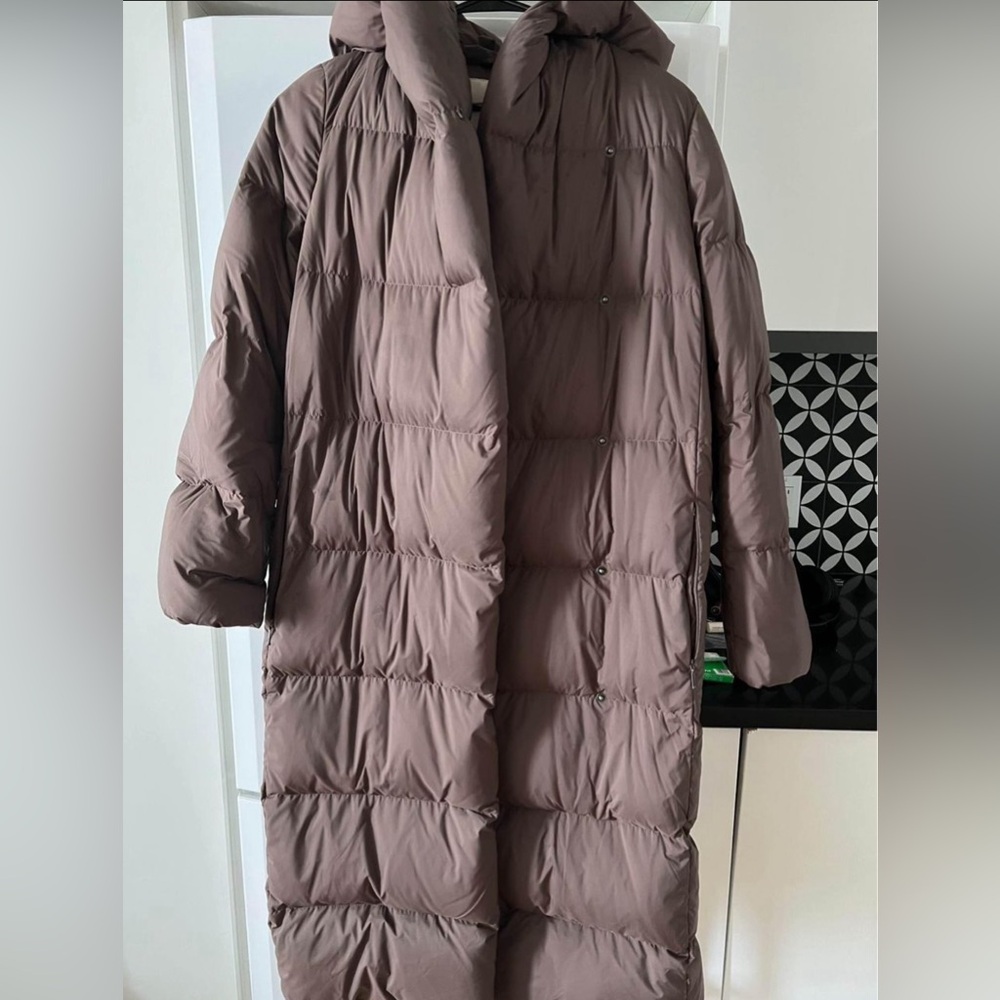 Aritzia Brown Duvet Puffer Jacket